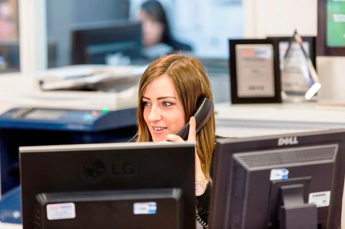 woman talking on the phone